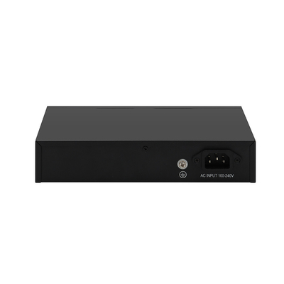 8 Port PoE Fiber Switch Gigabit nicht verwaltet 120W Budget 250 Meter PoE Extender
