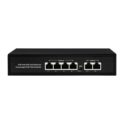 OEM ODM Fast Ethernet 10/100 Mbps 4 Port Poe Switch mit 2 Uplink Port Netzwerk Switch