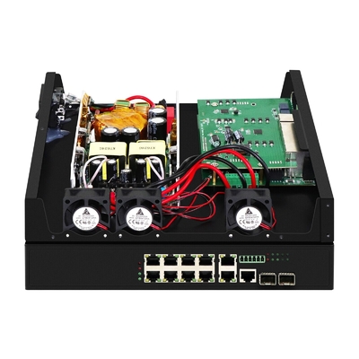 8 Port-Poe-Schalter mit 90 Watt verwalteten 2*2,5 Gb-SFP-Ports + 2 Combo-Ports POE-Faser-Schalter