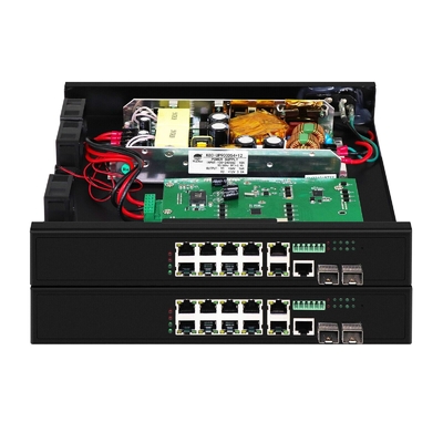 8 Port-Poe-Schalter mit 90 Watt verwalteten 2*2,5 Gb-SFP-Ports + 2 Combo-Ports POE-Faser-Schalter