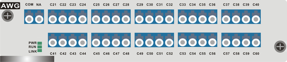 1U-Rack 100 GHz AWG 40 Wellenlängen Multiplex-/Demultiplexkarte für DWDM-Systeme mit hoher Kapazität
