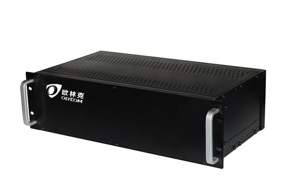 19" 3U 18 Slots Chassis Video Datenfaser Konverter Rack Montage Chassis Dual Stromversorgung