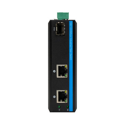 Mini Gigabit 2RJ45+SFP Poe Switch Optische Glasfaser-Medienwandler für den Außenbereich
