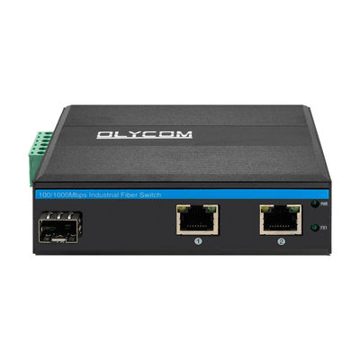 Mini Gigabit 2RJ45+SFP Poe Switch Optische Glasfaser-Medienwandler für den Außenbereich