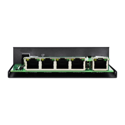 Olycom 4 Port Gigabit PoE Extender mit 4 Port PoE Switch 60W Budget 100 Meter Entfernung