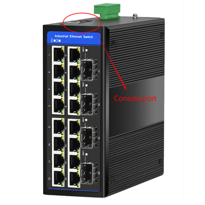 20 Anschlüsse Gigabit Din Managed Switch Layer 2 basierend auf 4 SFP-Slots Support Ring ERPS