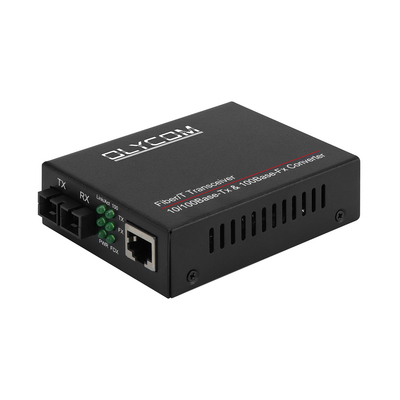 10/100 Mbps Glasfasermedien Transceiver 1310nm Medienwandler MM 2km