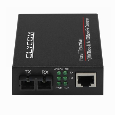 10/100 Mbps Glasfasermedien Transceiver 1310nm Medienwandler MM 2km