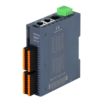 3 RJ45-Ports Modbus-TCP/IP SPS-IO-Modul mit 16DI+16DO und 24VDC-Stromversorgung für industrielle Steuerung