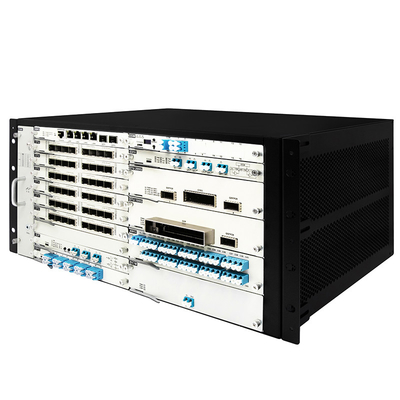 OTN DWDM 5U Chassis 20 Service-Slots für 100G 200G 400G Übertragung Dual Power Input