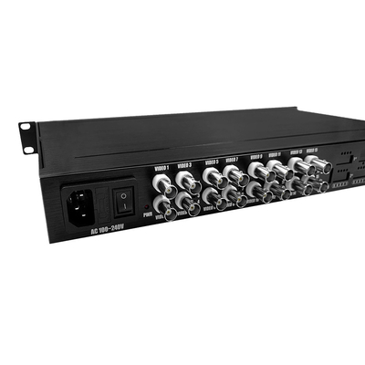 HD 1080P AHD CVI TVI Glasfaser-Video-Digitaloptischer Wandler 16 Port AC 220V Eingang