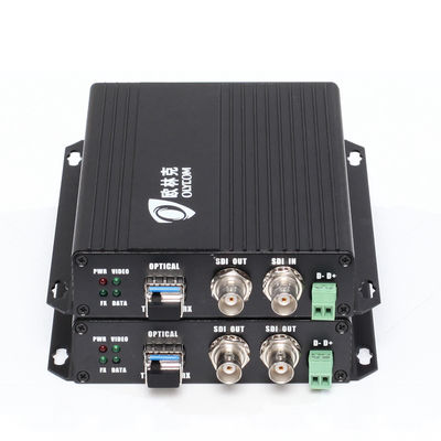 1080P HD SDI Video Fiber Extender Optical Converter Einzelmodus 20km mit lokalem Loopout 12V