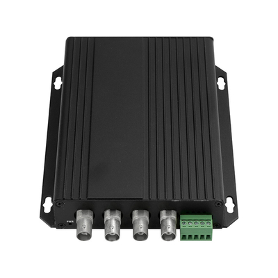 4 Anschlüsse BNC Video RS485 Daten-Digitaloptikumwandler 720P Rack montiert DC5V