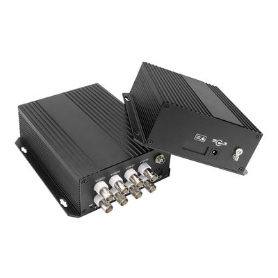 8 Anschlüsse Analog-Digital-Faseroptikumwandler CCTV-Überwachung Koaxialvideo DC5V