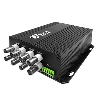 CCTV Analog Video Datenoptischer Konverter SECAM Kompatibel mit 8-Port SC/ST/FC Faser
