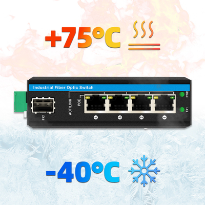 5 Port Gigabit Unmanaged POE Switch DC48-52V Stromversorgung Ethernet-Schalter für den Außenbereich