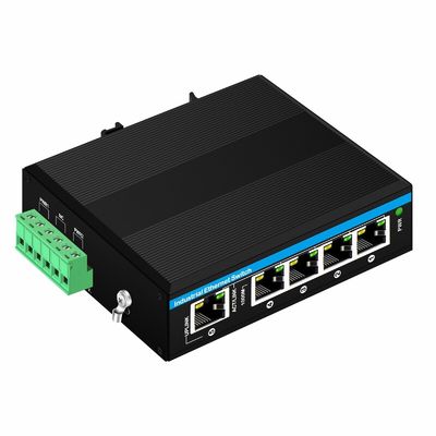 Mini 5 Port Industrial Ethernet Switch mit 6KV Überspannungsschutz und breitem Temperaturbereich für raue Umgebungen