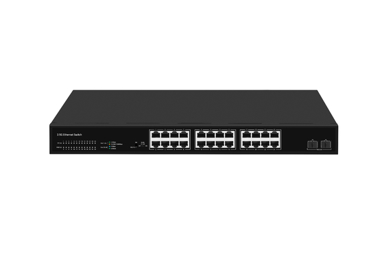 24 Port-Netzwerk-Switch 100M/1G/2.5G Ethernet 1G/2.5G/10G Glasfaser ohne FAN-Management