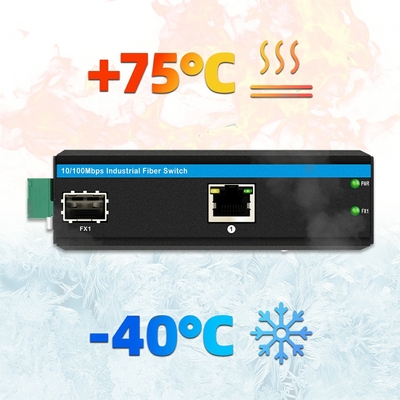 10/100m 2 Port Industrial Network Switch Ethernet Unmanaged DIN rail Netzwerk poe Schalter mit IP40-Schutz