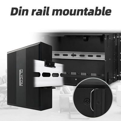 10/100m 2 Port Industrial Network Switch Ethernet Unmanaged DIN rail Netzwerk poe Schalter mit IP40-Schutz