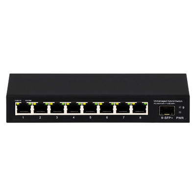 9-Port Unmanaged 2,5G Ethernet Switch mit 10G Uplink SFP Port und 60 Gbit/s Backplane-Bandbreite