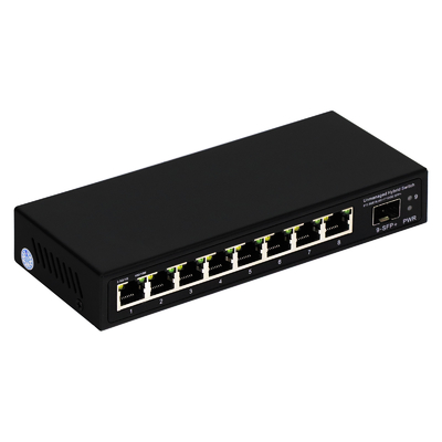 9 Port Unmanaged 2.5G Ethernet Switch mit 10G Uplink SFP Port 60Gbps Backplane Bandbreite