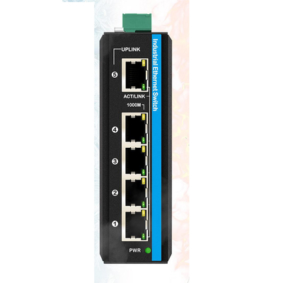5 Port Gigabit WEB Managed Switch 100/1000M Netzwerkschalter RSTP 802.1Q IP40 bewertet