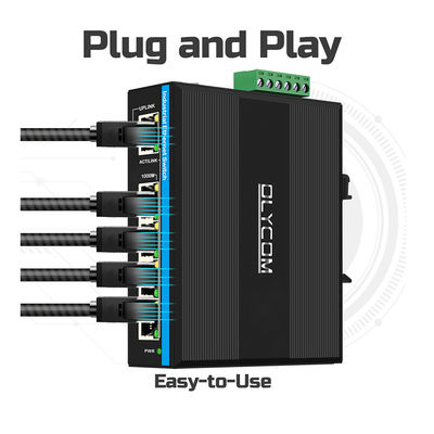 5 Port Gigabit WEB Managed Switch 100/1000M Netzwerkschalter RSTP 802.1Q IP40 bewertet