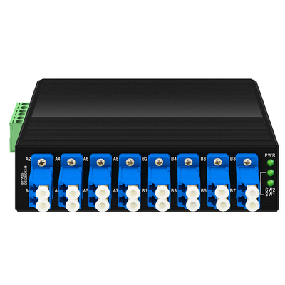 OM-FBS-44-SLC Optical Bypass Unit Einzelmodus LC-Anschluss 12V 24V 48V Din montiert