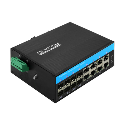 16 Port-Gigabit-Poe-Schalter unterstützt den DIN-Rail-Ethernet-Schalter für CCTV-Systeme