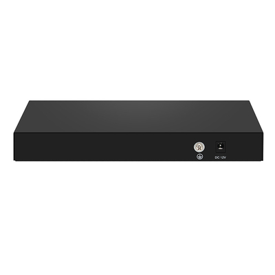 8 Port 10G Glasfaserschalter 1G 2.5G Compliant Unmanaged DC12V Eingang basiert auf Realtek