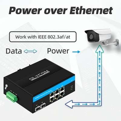 8 Gigabit-Anschluss nicht verwalteter Schalter Ethernet-Poe-Schalter DC48V