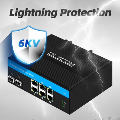 8 Gigabit-Anschluss nicht verwalteter Schalter Ethernet-Poe-Schalter DC48V