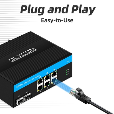 8 Gigabit-Anschluss nicht verwalteter Schalter Ethernet-Poe-Schalter DC48V