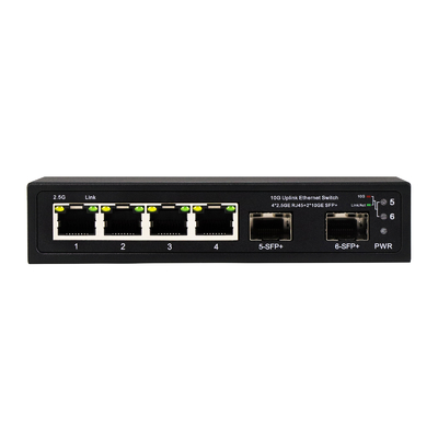 10g Ethernet-Switch nicht verwaltet 4 Ports 2.5G Ethernet-Switch mit 10G SFP+ Ports