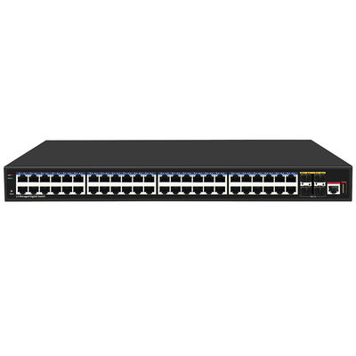 48 Port Gigabit L3 Managed Network Switch 10G Fiber Uplinks Single AC Input auf Basis von Realtek