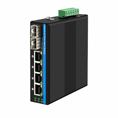 6 Port Gigiabit nicht verwalteter Ethernet-Schalter Din Schienennetzschalter DC12V/24V Eingang