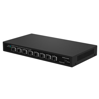 8-Port 10G Unmanaged SFP+ Fiber Switch 1G/2.5G Auto-Adaptive DC12V OEM verfügbar