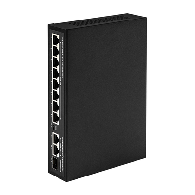Erweiterte Reichweite 8-Port PoE Switch 10/100M mit 120W/150W Verbrauch und 250m Abdeckung