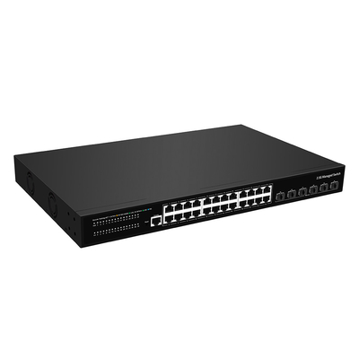 24 Port 2.5G Ethernet L3 Managed Switch mit 10G Fiber Uplink Single AC-Eingang