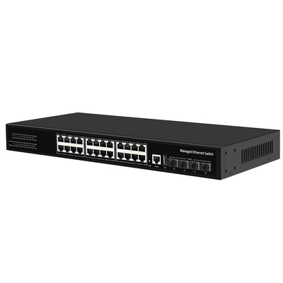 10G verwaltbarer Schalter 24 Port Gigabit Kupferring ERPS verwaltet 1G/2.5G Faser