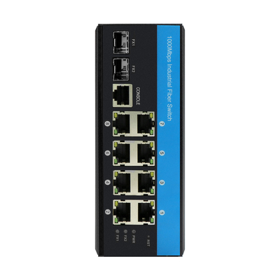 8 Port-Industrial-Ethernet-Switch-Schicht 2 verwalteter Schalter DC12/24/48V