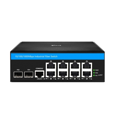8 Port Gigabit Managed Poe Switch Industrie-Ethernet-Schalter mit 2SFP+8 RJ45
