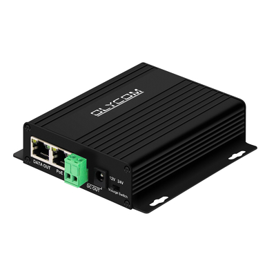 Gigabit 30W PoE Splitter DC12V DC24V Ausgangswand montiert 100 Meter PoE Entfernung