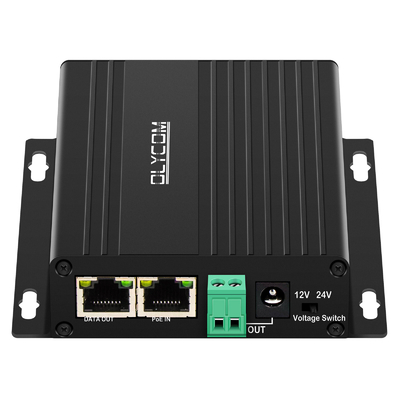 Gigabit 30W PoE Splitter DC12V DC24V Ausgangswand montiert 100 Meter PoE Entfernung