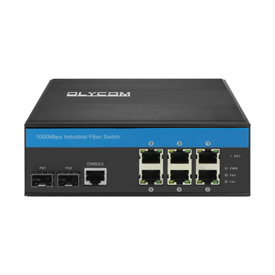 8 Port Gigabit Switch L2 Managed Vitesse Chipset Din Netzwerkschalter mit 2SFP+6RJ45