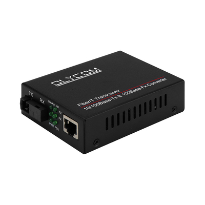 Fast Ethernet Fiber Optic Ethernet Converter 10/100M Ein-Modus-Bidirectional Transceiver SC bis RJ45 20 km