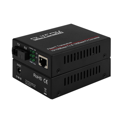 Fast Ethernet Fiber Optic Ethernet Converter 10/100M Ein-Modus-Bidirectional Transceiver SC bis RJ45 20 km