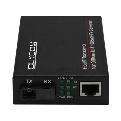 Fast Ethernet Fiber Optic Ethernet Converter 10/100M Ein-Modus-Bidirectional Transceiver SC bis RJ45 20 km