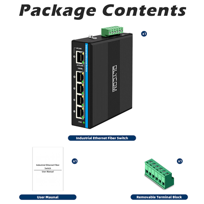 5 Port Gigabit Switch E-Mard zertifizierter Industrial Ethernet Switch